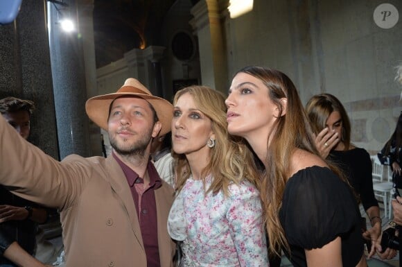 Derek Blasberg, Céline Dion, Bianca Brandolini d'Adda - Célébrités au front row du défilé de mode Haute-Couture "Giambattista Valli" collection Automne-Hiver 2017/2018 au Petit Palais à Paris, France, le 3 juillet 2017. © CVS-Veeren/Bestimage