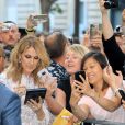 Semi Exclusif - Céline Dion arrive à l'hôtel Royal Monceau après le défilé Giambattista Valli le 3 juillet 2017.