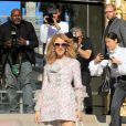 Après un shooting photo place Vendôme, Celine Dion se rend au défilé Giambattista Valli à Paris le 3 juillet 2017
