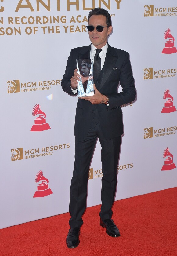 Marc Anthony (honoré) au photocall de la soirée des Latin Recording Academy Awards à Las Vegas, Nevada, Etats-Unis, le 16 novembre 2016