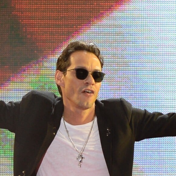 Marc Anthony au concert de Jennifer Lopez en soutien à la candidate démocrate aux élections présidentielles US Hillary Clinton à Miami, Floride, Etats-Unis, le 29 octobre 2016.