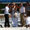 Jennifer Lopez et son ex mari Marc Anthony vont chercher leur fille Emme a l'ecole a Los Angeles, le 19 juin 2013