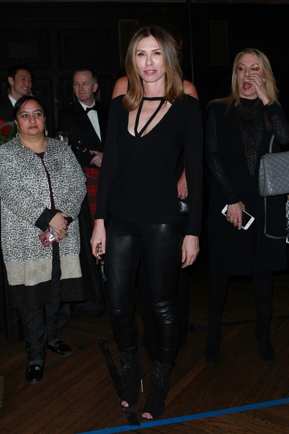 Carole Radziwill à la soirée ''Dressed To Kilt" à New York, le 27 janvier 2017