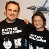 Exclusif - Prix Spécial - Christophe Delay et Pascale de La Tour du Pin (BFMTV) ont participé au Kettler Challenge au profit de l'association "L'étoile de Martin" à l'hôtel Molitor à Paris, le 1er décembre 2014.