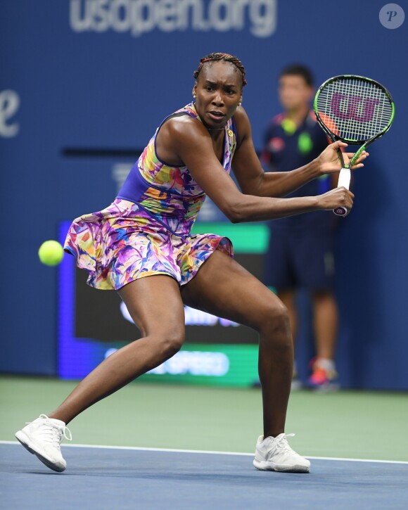 Venus Williams pendant l'US Open 2016 au USTA Billie Jean King National Tennis Center à Flushing Meadows, New York, le 1er septembre 2016.