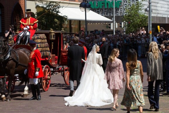 La princesse Alexandra de Hanovre - Cérémonie religieuse du mariage du prince Ernst August Jr de Hanovre et de Ekaterina Malysheva en l'église Marktkirche de Hanovre le 8 juillet 2017