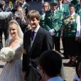 Cérémonie religieuse du mariage du prince Ernst August Jr de Hanovre et de Ekaterina Malysheva en l'église Marktkirche de Hanovre le 8 juillet 2017