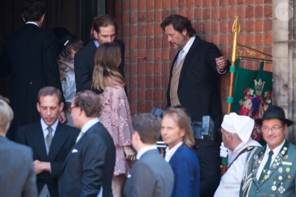 Andrea Casiraghi, La princesse Alexandra de Hanovre - Cérémonie religieuse du mariage du prince Ernst August Jr de Hanovre et de Ekaterina Malysheva en l'église Marktkirche de Hanovre le 8 juillet 2017