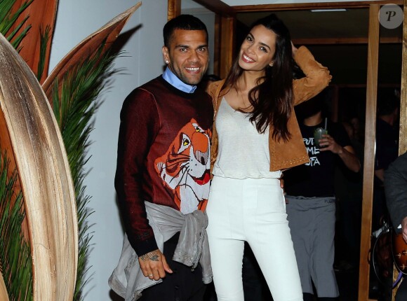 Dani Alves et Joana Sanz le 10 mai 2016 à Barcelone.