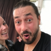 Moundir et Emmanuel Berne dans les coulisses du casting de DALS8, au printemps 2017.
