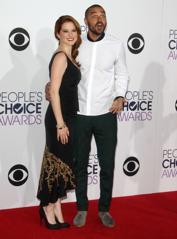 Jesse Williams, Sarah Drew à la soirée annuelle du 41e "People's Choice Awards" à Los Angeles, le 7 janvier 2015