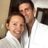 Novak Djokovic et sa femme Jelena posent sur Instagram, le 10 juillet 2017