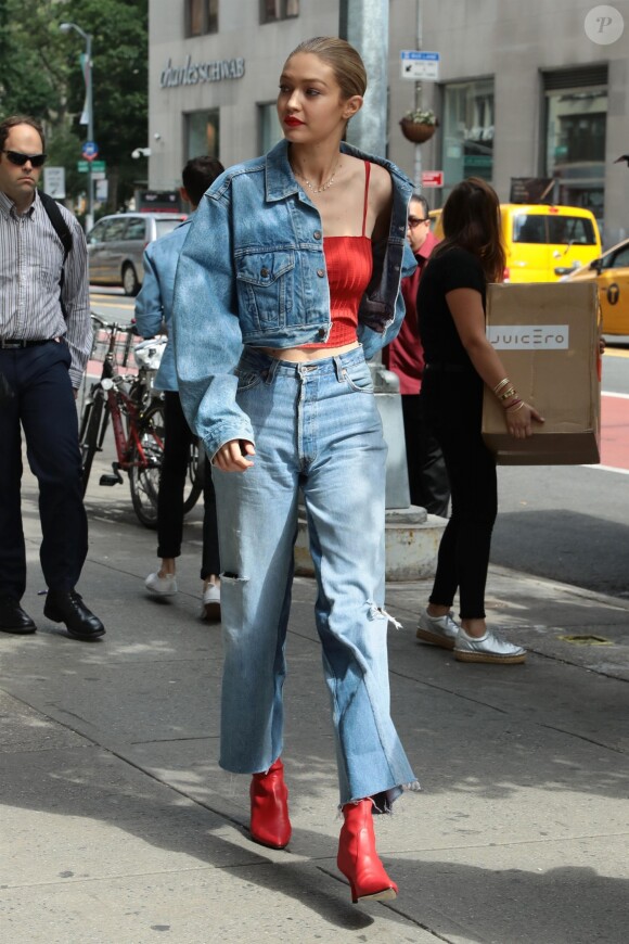 Gigi Hadid à New York, le 29 juin 2017.