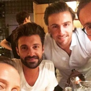 Audrey Lamy avec son compagnon et des amis, sur Instagram, le 16 août 2016
