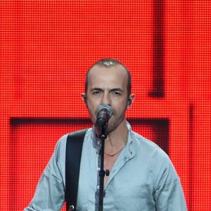 Exclusif - Calogero - Emission "La chanson de l'année fête la musique" dans les arènes de Nîmes, diffusée en direct sur TF1 le 17 juin 2017.