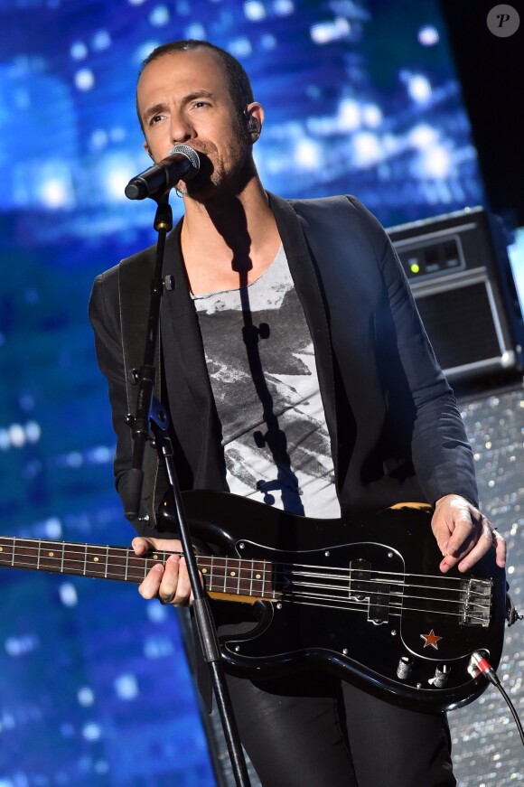 Exclusif - Le chanteur Calogero - Enregistrement de l'émission "La Chanson de l'Année, Fête de la Musique" à Nîmes, le 19 juin 2015, présentée par Nikos Aliagas pour la chaîne de télévision TF1.