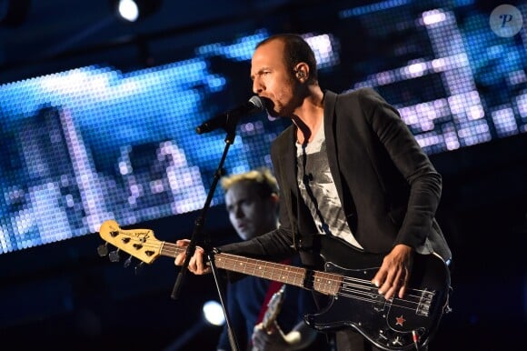 Exclusif - Le chanteur Calogero - Enregistrement de l'émission "La Chanson de l'Année, Fête de la Musique" à Nîmes, le 19 juin 2015, présentée par Nikos Aliagas pour la chaîne de télévision TF1.