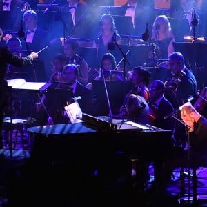 Calogero, ému - Concert en hommage aux victimes de l'attentat du 14 juillet 2016 à Nice, le 14 juillet 2017. © Bruno Bébert/Bestimage