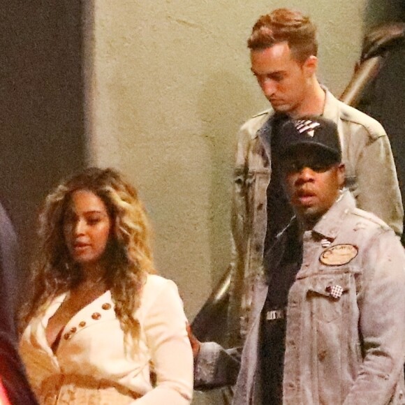 Exclusif - Beyonce et son mari Jay Z à la sortie des studios de Mack Sennett à Los Angeles, le 14 juillet 2017