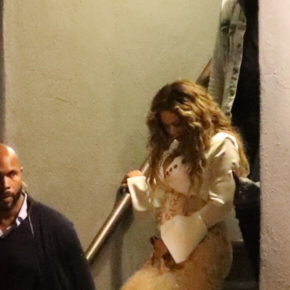 Exclusif - Beyonce et son mari Jay Z à la sortie des studios de Mack Sennett à Los Angeles, le 14 juillet 2017