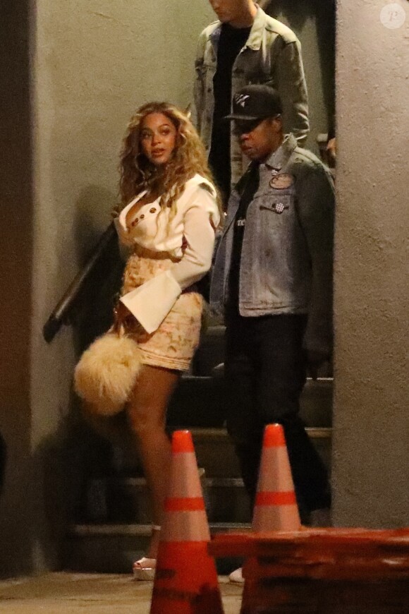 Exclusif - Beyonce et son mari Jay Z à la sortie des studios de Mack Sennett à Los Angeles, le 14 juillet 2017