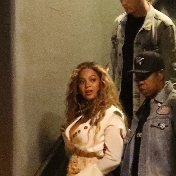 Exclusif - Beyonce et son mari Jay Z à la sortie des studios de Mack Sennett à Los Angeles, le 14 juillet 2017