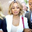 Blac Chyna à la sortie d'un tribunal après avoir obtenu une ordonnance d’éloignement contre son ex Rob Kardashian à Los Angeles le 10 juillet 2017