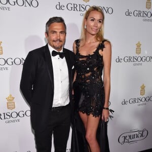 Richard Virenque et sa compagne Marie-Laure - Photocall de la soirée de Grisogono à l'hôtel Eden Roc au Cap d'Antibes lors du 68 ème Festival du film de Cannes à Cannes le 19 mai 2015.