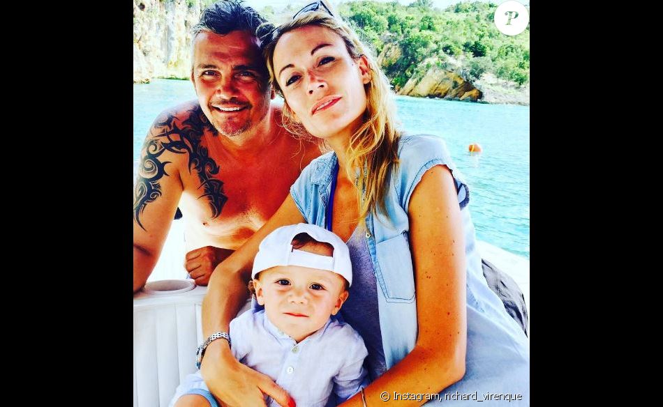 Richard Virenque avec sa compagne Marie-Laure et leur fils Eden. Photo postée sur Instagram le 25 février 2016.