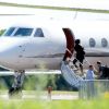 Taylor Swift quitte le Royaume Uni dans un jet privé, le 1er juin 2017