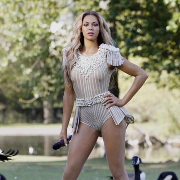 La statue de Beyoncé du Madame Tussauds de Londres. Août 2014.