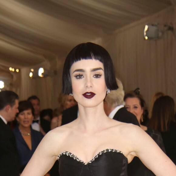 Lily Collins  au MET 2017 Costume Institute Gala sur le thème de "Rei Kawakubo/Comme des Garçons: Art Of The In-Between" à New York le 1er mai 2017. © Sonia Moskowitz/Globe Photos via ZUMA Wire