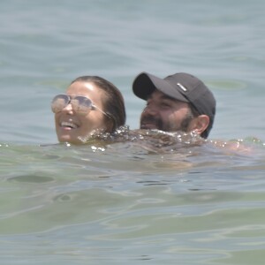 Eva Longoria et son mari José Baston à Ibiza le 21 juillet 2017.