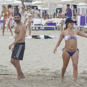 Eva Longoria et son mari José Baston à Ibiza le 21 juillet 2017.