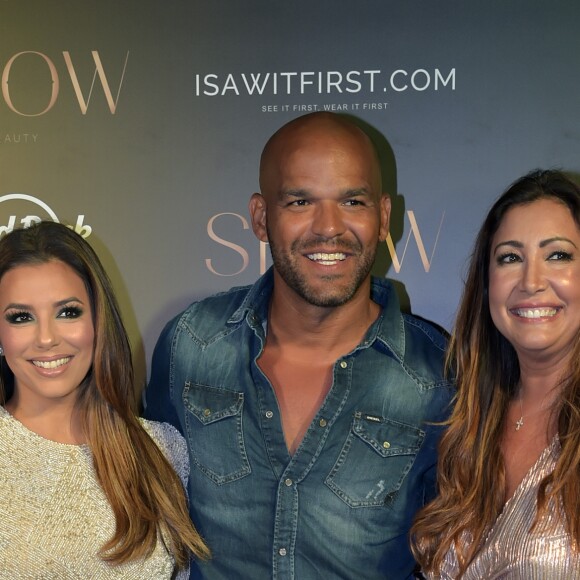 Eva Longoria, Amaury Nolasco et Maria Bravo - Célébrités lors de la soirée Global Gift à Ibiza le 21 juillet 2017.