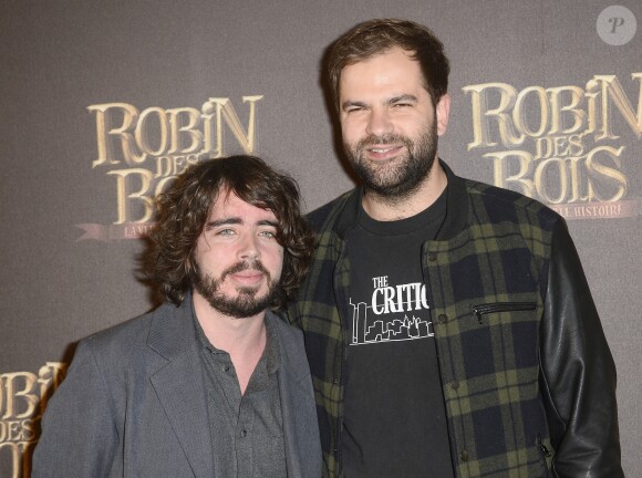 Eric Metzger et Quentin Margot - Avant-première du film "Robin des bois" au cinéma Gaumont Capucines Opéra à Paris le 12 avril 2015.