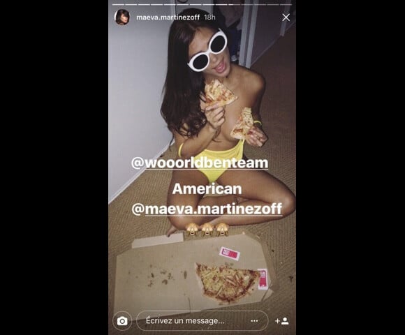 Maéva Martinez, très sexy durant un photoshoot le 24 juillet 2017.