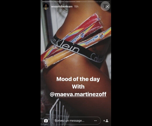 Maéva Martinez, très sexy durant un photoshoot le 24 juillet 2017.