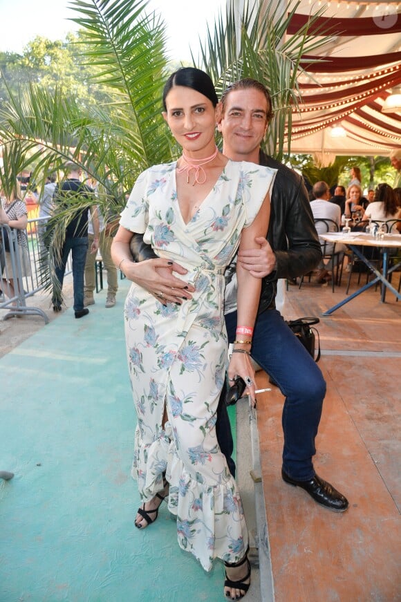 Ludovic Chancel et sa femme Sylvie Ortega Munos - Ouverture de la 34ème Fête foraine des Tuileries au jardin des Tuileries à Paris, France, le 23 juin 2017. © Coadic Guirec/Bestimage