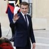 Le président de la République Emmanuel Macron à la fin du 19ème conseil des ministres franco-allemand au palais de l'Elysée à Paris, le 13 juillet 2017. © Stéphane Lemouton/Bestimage