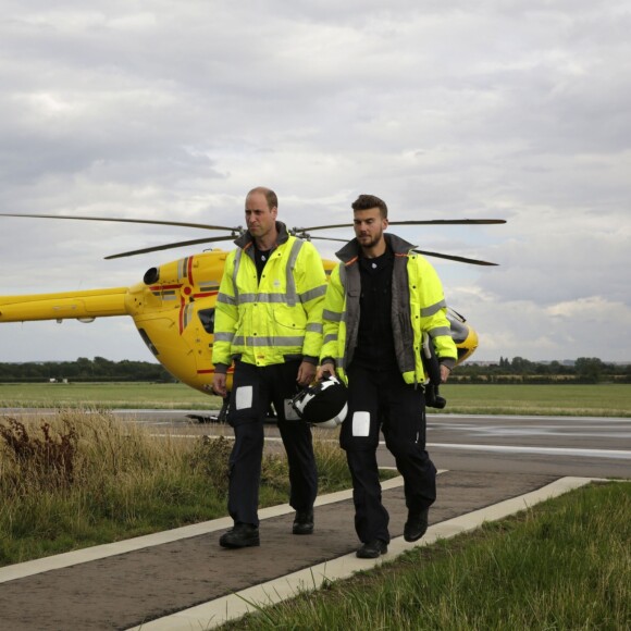 Le duc de Cambridge a vécu le 27 juillet 2017 son dernier jour en tant que pilote d'hélicoptère-ambulance pour l'association East Anglia Air Ambulance à l'aéroport Marshall près de Cambridge.