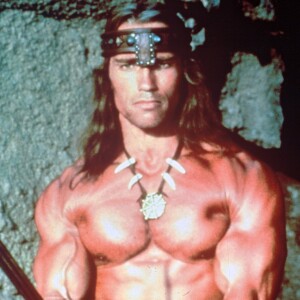 Arnold Schwarzenegger dans le film "Conan le Barbare" en 1982