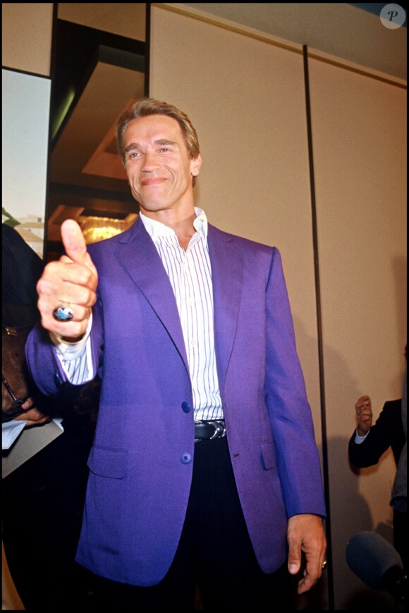 Arnold Schwarzenegger au Festival de Cannes en 1988