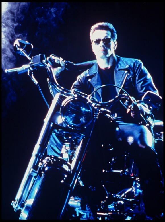 Arnold Schwarzenegger dans le film "Terminator 2 : Le Jugement dernier" en 1992