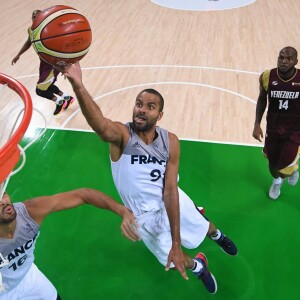 Tony Parker aux Jeux Olympiques de Rio. Août 2016.