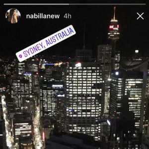 Nabilla de retour à Sydney après son road trip pour NRJ12, mais sans Thomas Vergara.