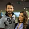 Nabilla Benattia dédicace son livre "Trop Vite" à la librairie Filigranes, à Bruxelles, Belgique, accompagnée par Thomas Vergara le 13 juin 2016.13/06/2016 - Bruxelles