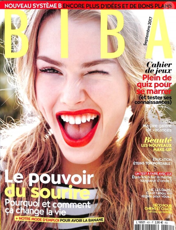 Le magazine Biba, en kiosques le 1er août 2017.
