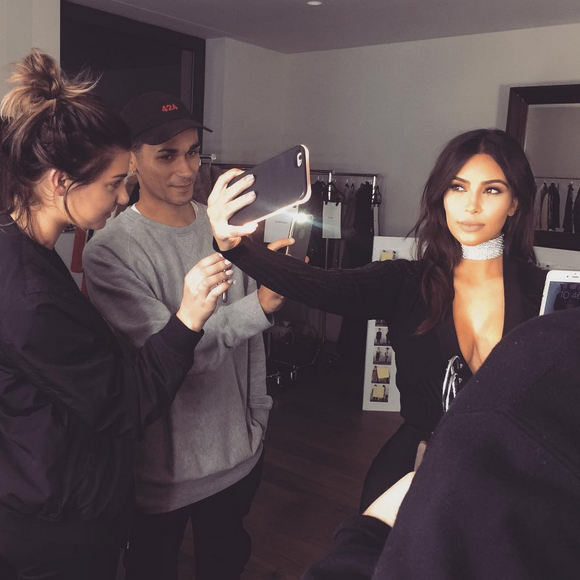 Photo de Kim Kardashian. Avril 2016.