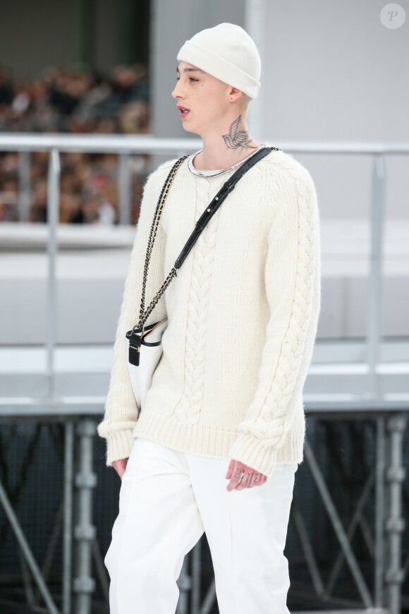Ash Stymest - Défilé de mode Chanel collection prêt-à-porter Automne/Hiver 2017 2018 au Grand Palais à Paris, le 7 mars 2017.